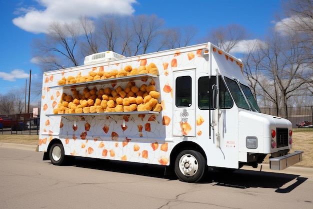 Photo arancini food truck scene