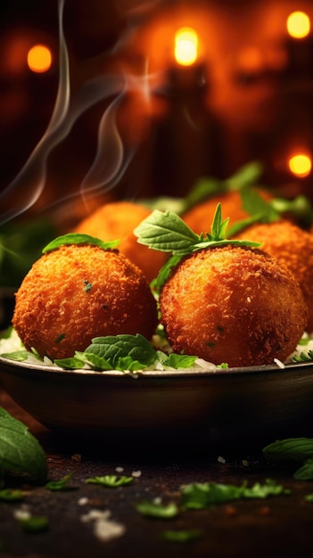 Arancini zijn Italiaanse rijstballen.