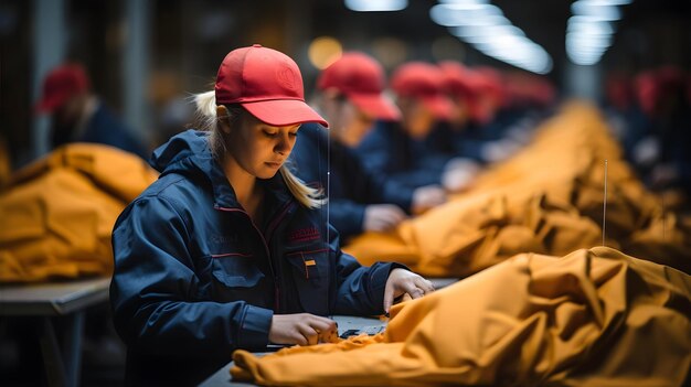 Arbeid werkzaam in de fabriek