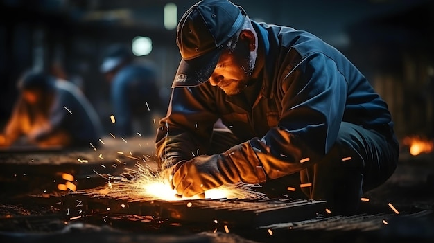 Arbeid werkzaam in de fabriek