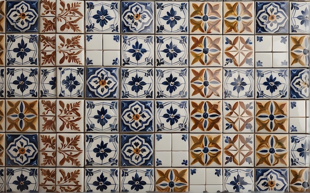 Arbic ceramic tile texture classic and old school with 8K resolution