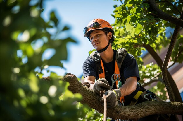 Arborist mastery expertise in trimming trees