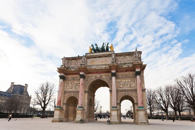 The Arc De Triomphe Du Carrousel In Paris