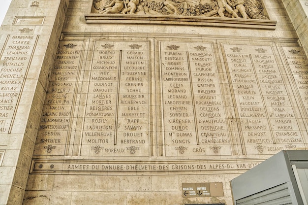 Arc de triomphe etoile in Paris