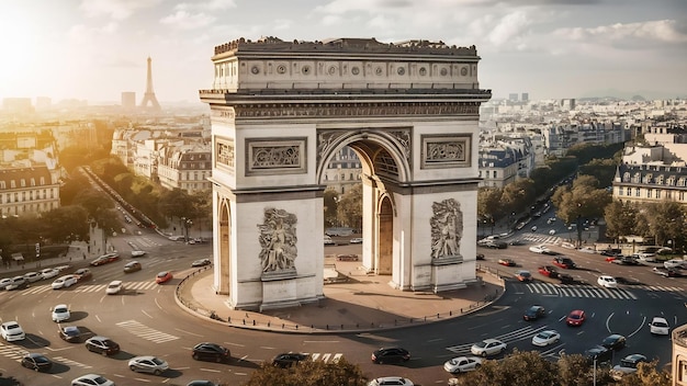 Arc de triumph in paris france