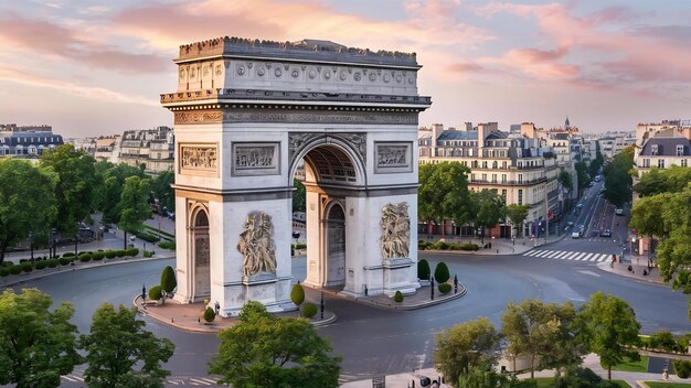 Arc de triumph in paris france