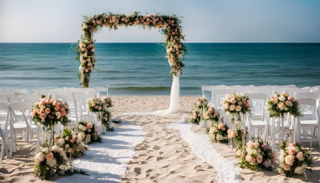 the arch on the beach