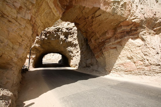 Arch bridge in cave