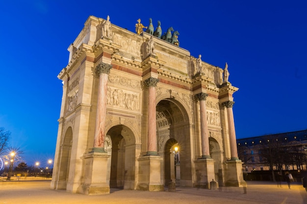 The Arch de Triomphe du Carrousel Paris France