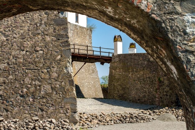 Arch and drawbridge of the old castle