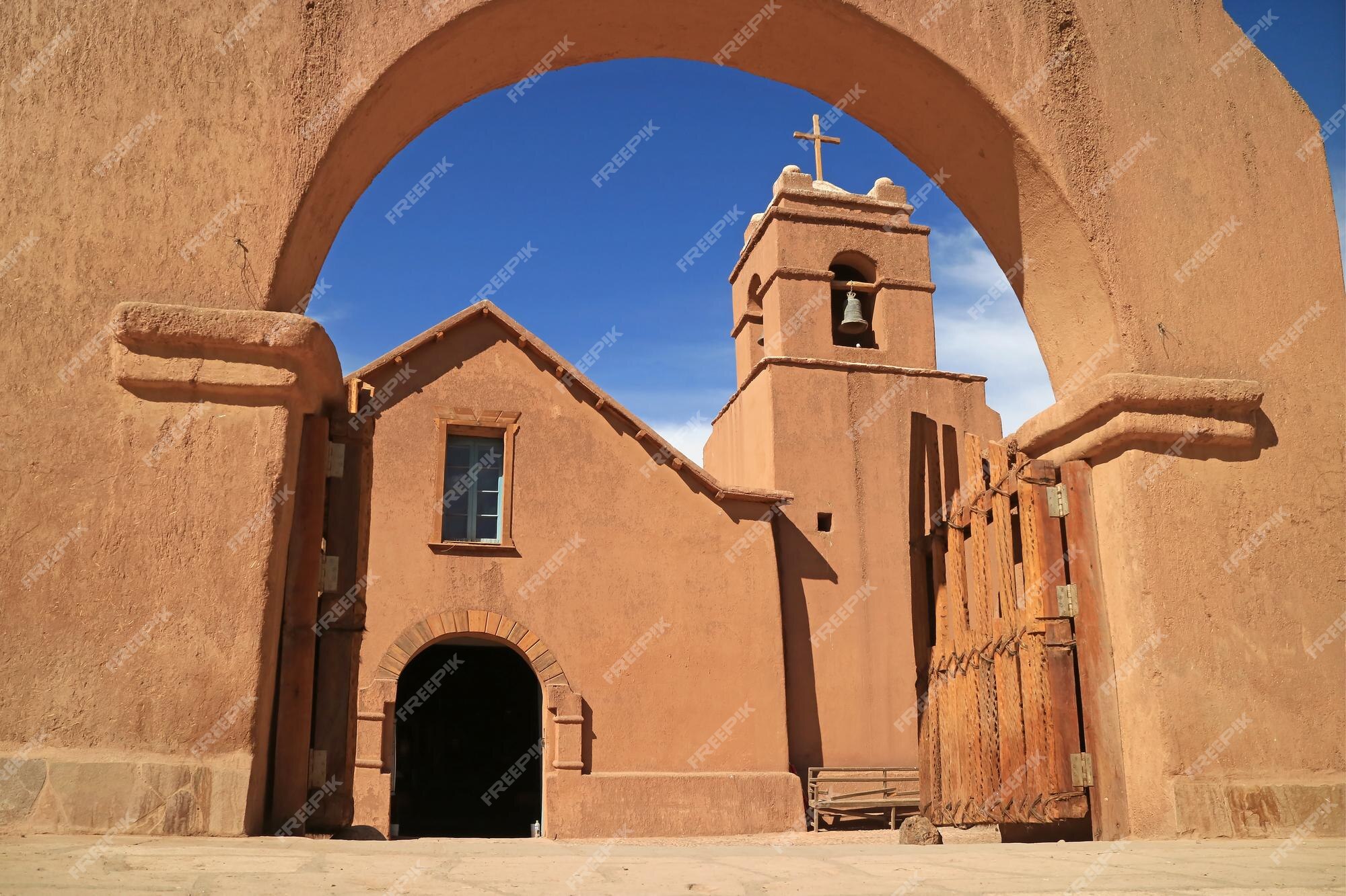 Premium Photo | Arch of the entrance to the church of san pedro de atacama in el loa province of northern chile Premium Photo | Arch of the entrance to the church of san pedro de atacama in el loa province of northern chile