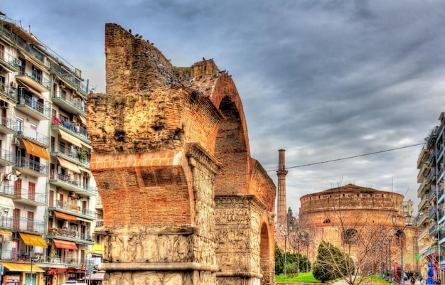 Arch of Galerius and Rotunda in Thessaloniki Greece