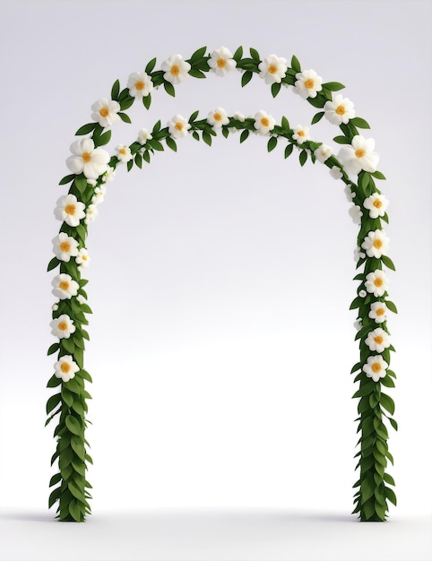 Arch isolated on a light background front view