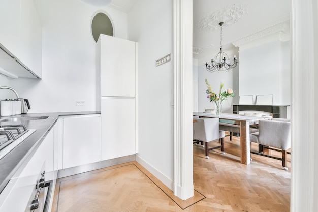 Arch leading to the dining room