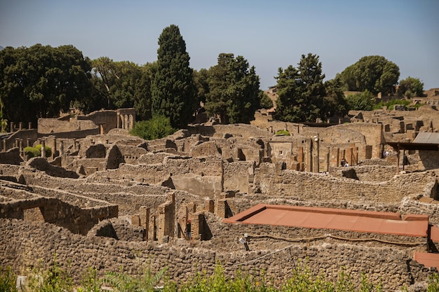 Archaeological Park of Pompeii a huge excavation area in the vicinity of Vesuvius in southern Italy An ancient city that tragically perished under lava