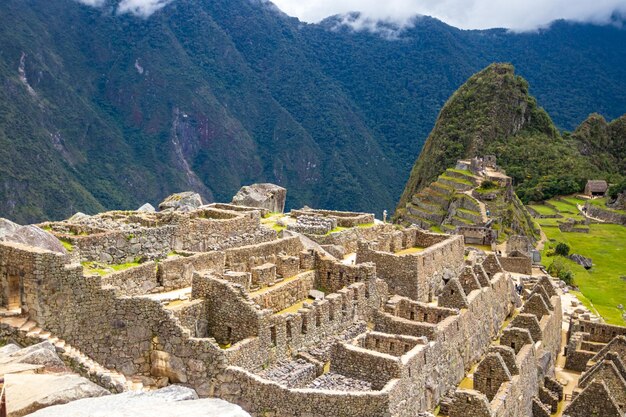 Archaeological remains of Machu Picchu located in the mountains of Cusco