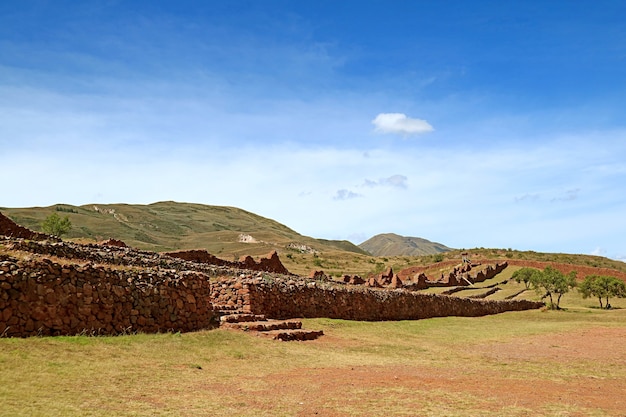 Archaeological Site of Piquillacta, an Amazing Pre-Inca Ancient Ruins in Cusco Region, Peru