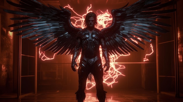 Archangel with wings