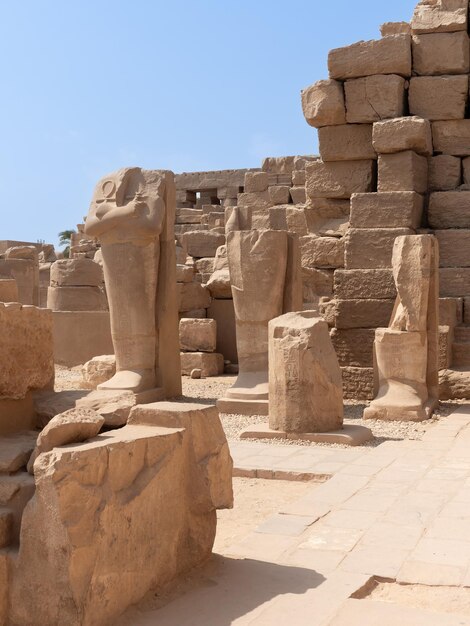 Archeologische overblijfselen van de Karnak tempel luxe Egypte