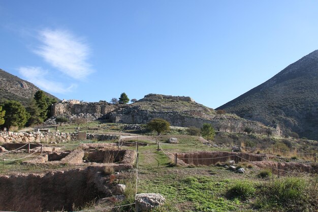 Archeologische vindplaats van Mycene, Griekenland