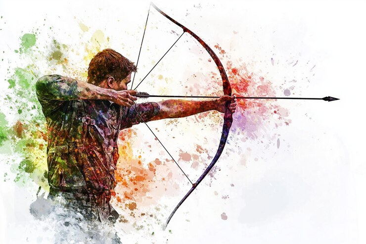 Photo archer in action