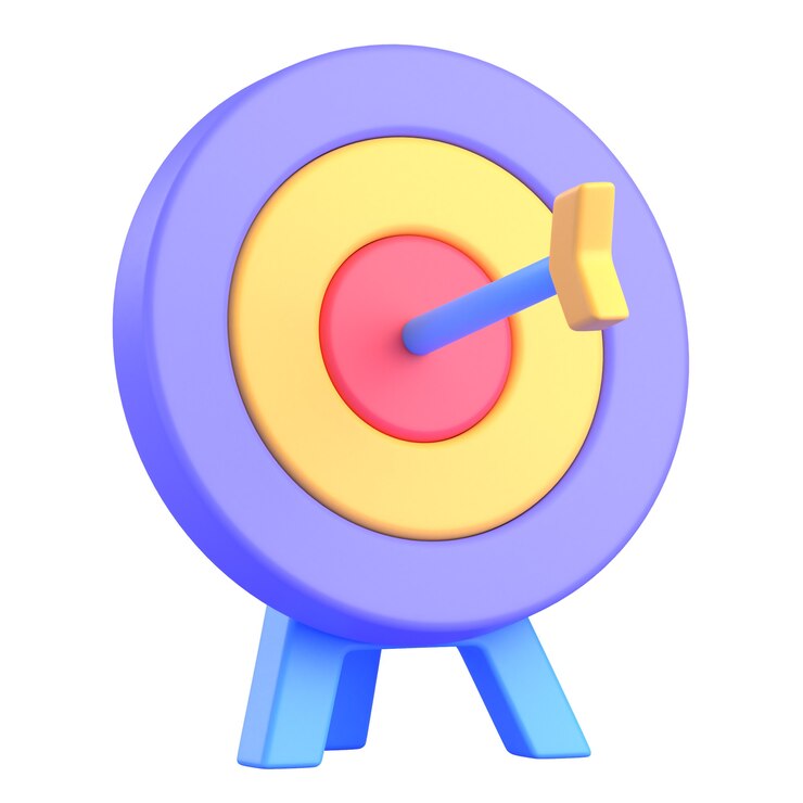 양궁 대상 3D 아이콘