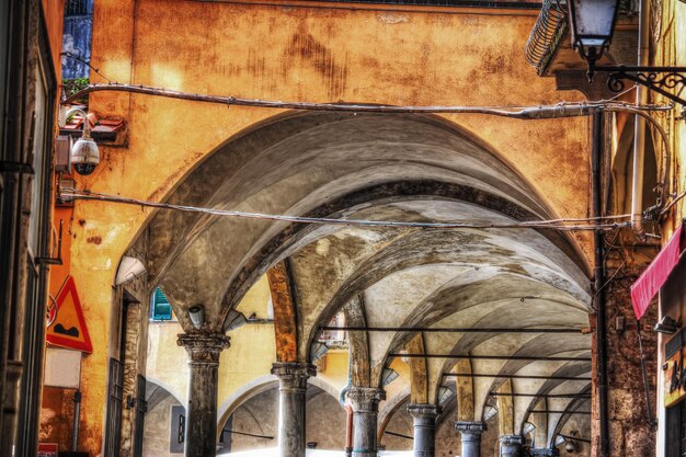 Arches in Pisa in hdr Italy