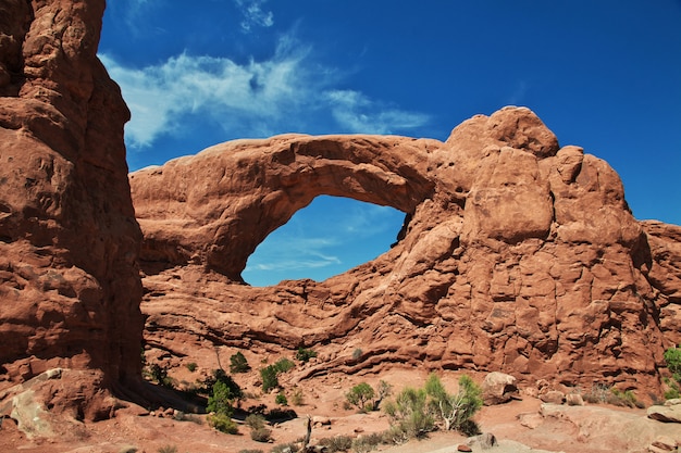 Arches valley nello utah, stati uniti d'america