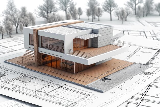 Architect plannen dak Generate Ai