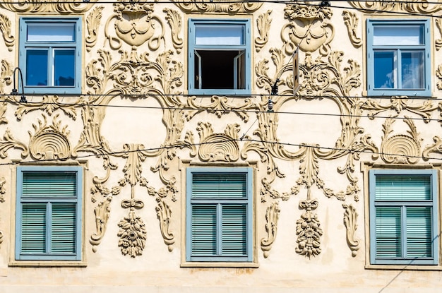 Architectonisch detail in de stad Graz Styrië Oostenrijk