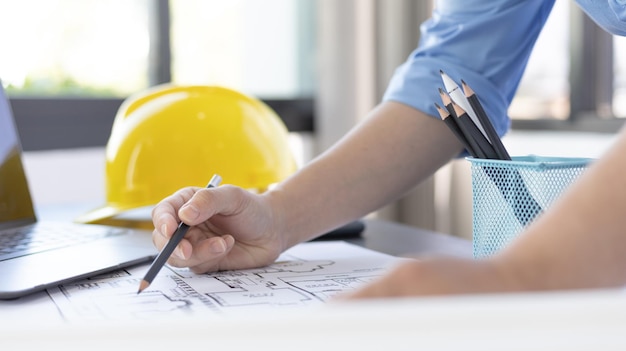 建築設計と建設計画とブループリント