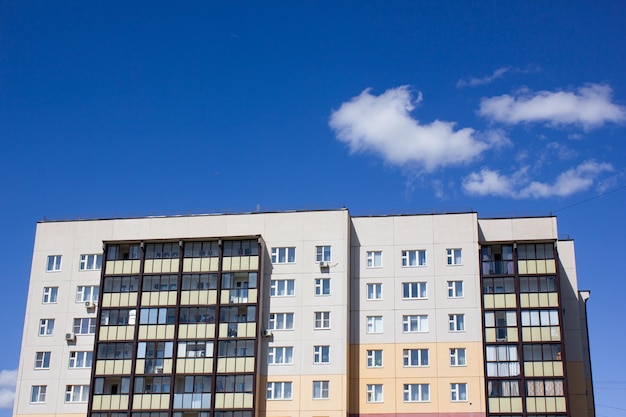 Architectural design of apartment buildings External view of a new building residential building apartments Modern houses apartmentsFacade of a highrise apartment