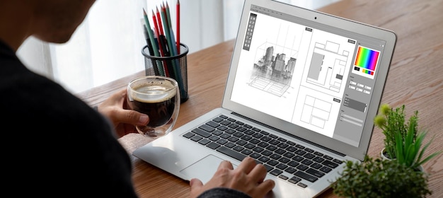 Applicazione software di progettazione architettonica alla moda per le aziende di architetti