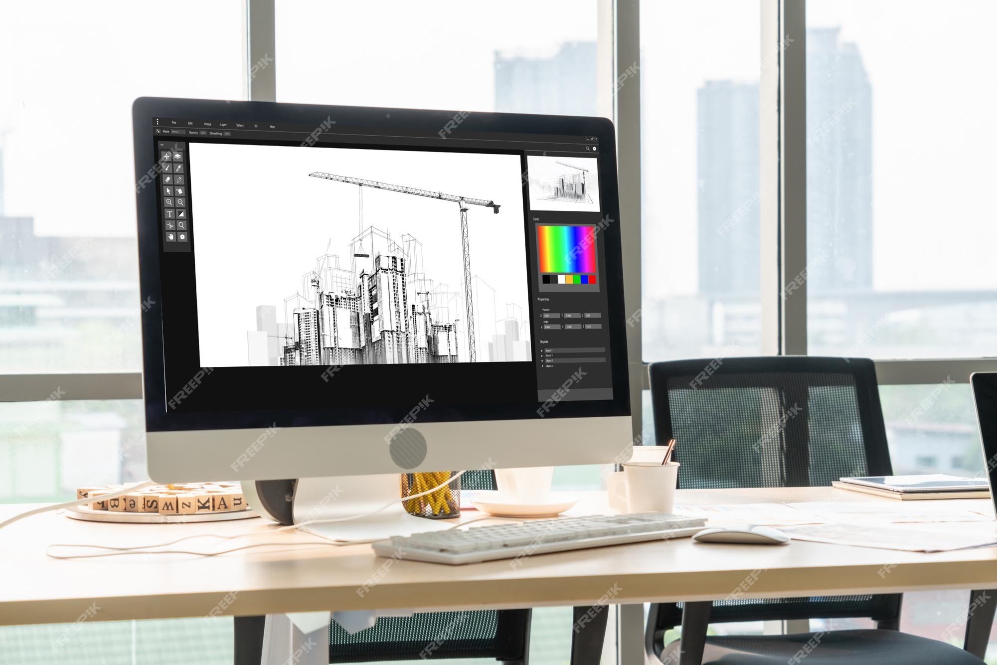 Premium Photo | Architectural design modish software application ...