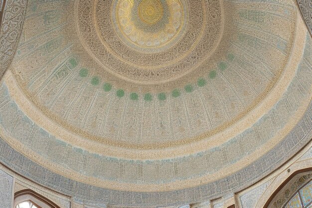 Photo architectural detail of a mosque dome building background