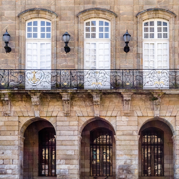 Architectural detail in Santiago de Compostela Galicia northern Spain