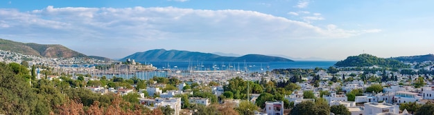 Architectural details of Bodrum Turkey Shots of the city of Bodrum Turkey