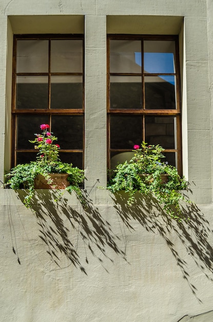 Architectural details in the old town of Geneva Switzerland