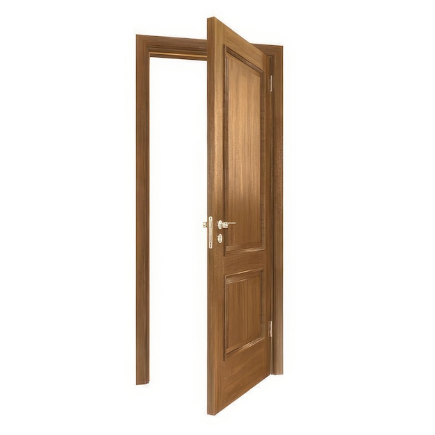 Photo architectural door brown door 3d model