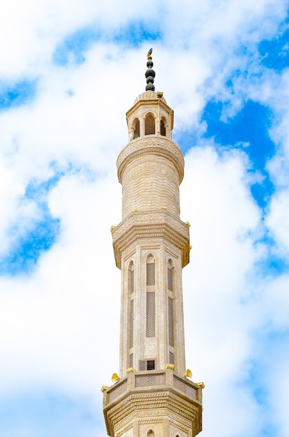 Architectural elements of Mosque El Mustafa in Sharm El Sheikh