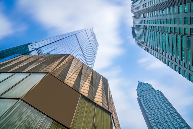 Architectural landscape of commercial building in central town