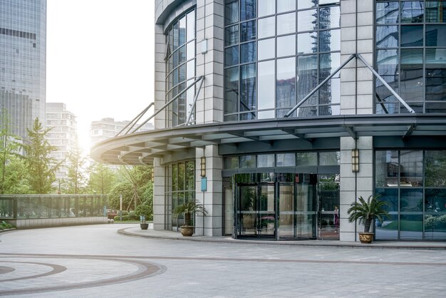 Photo the architectural landscape of the commercial building in the city center of the city
