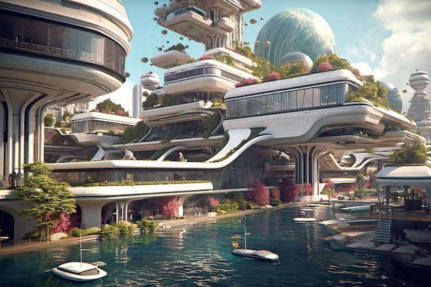 Architectural Masterpieces 3D Renders of Imaginary Futuristic Buildings