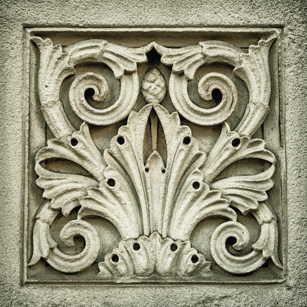 Architectural panel Organic art nouveau style