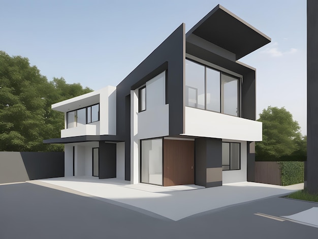 Architectural Project Of A Minimalist House