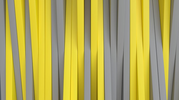 Architecture abstract background Background with gray and yellow panels 3d render illustration