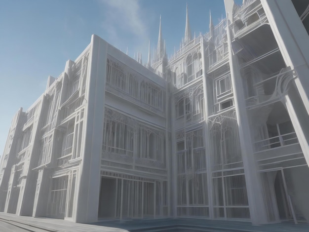 architecture beautiful close up image ai generated