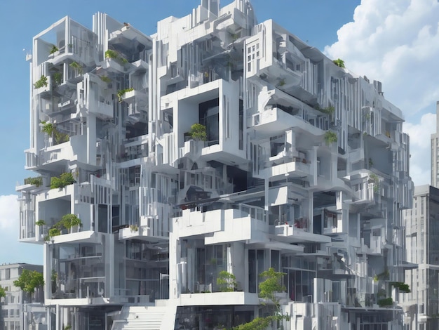 architecture beautiful close up image ai generated