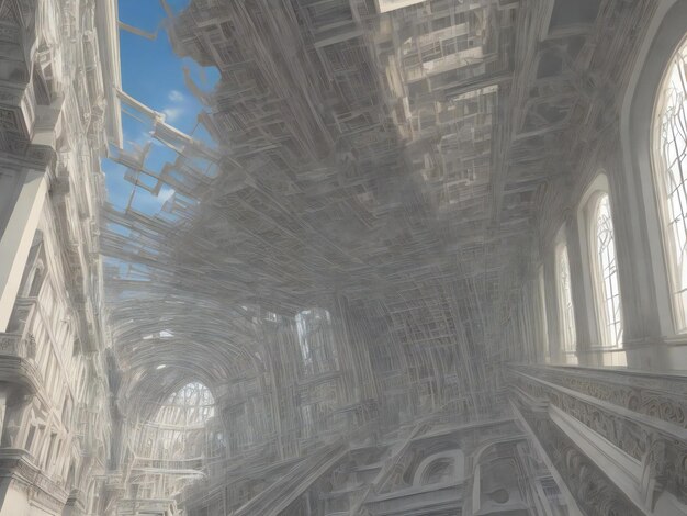 architecture beautiful close up image ai generated