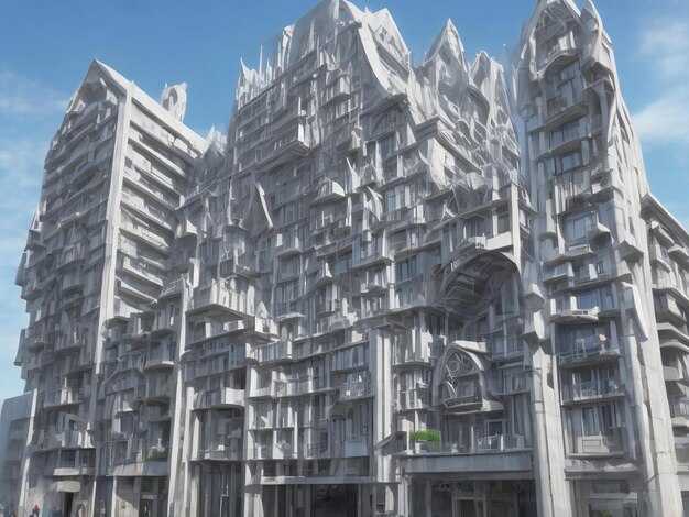 Architecture beautiful close up image ai generated